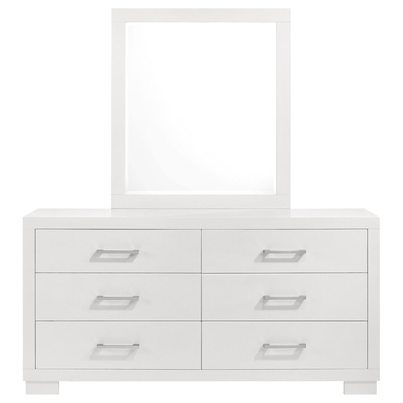 Commode 6 tiroirs avec miroir