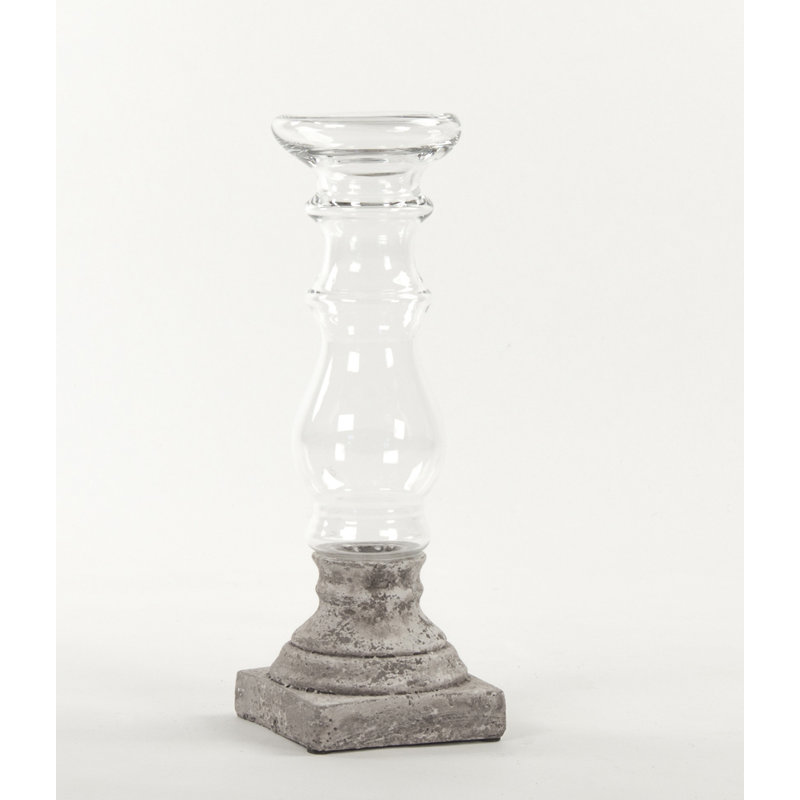 Candlestick, 15.5" H x 5" W x 5" D