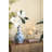 7.9x4 Gold Rabbit Pillar Candle Holder with Clear Glass Hurricane Shade