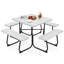 Brianica 4 - Person Patio Dining Set Square Table-1420308354