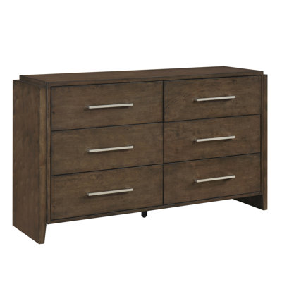 Commode de rangement en bois d'hévéa massif pour la chambre à coucher