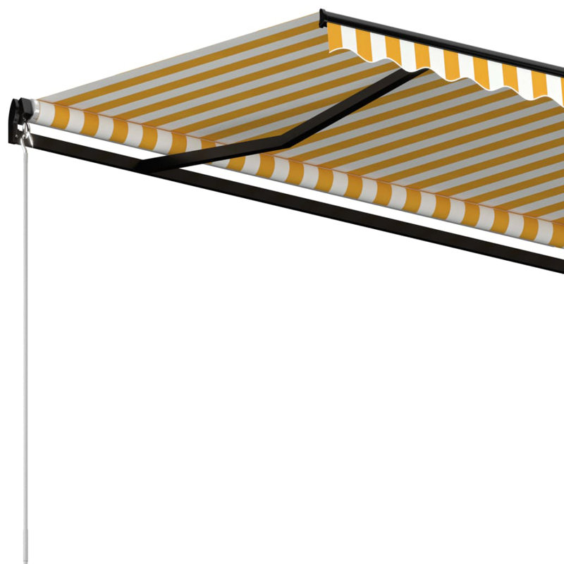 VidaXL Retractable, Yellow/White