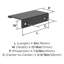 Poignée d'armoire noire matte 3 pouces (76 mm) Streamline II - paquet de 25-111778812-111778813