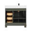 36" Solid Wood Sink Vanity  With 1' Artificial Stone Top-798231799-798231792