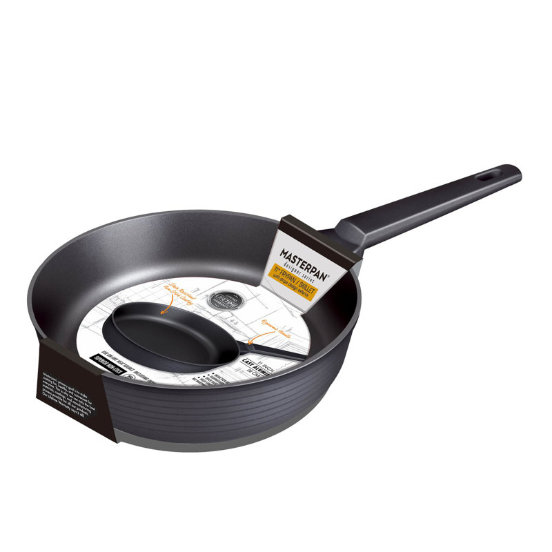 Satin Stripe Design Non-Stick Induction Frying Pan, 28 cm