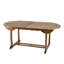 Farsund 6 - Person Teak Solid Wood Patio Dining Set Extendable Oval Table