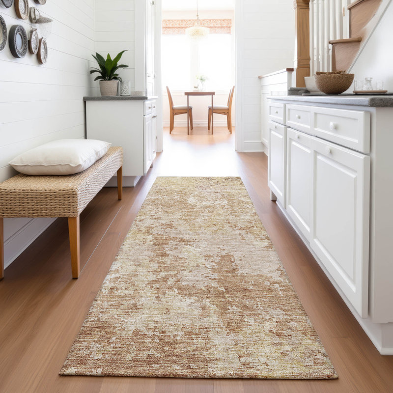 Premium Machine Washable Gurubaksh AMF1162 Modern Rug, Runner 2'3" x 7'6"