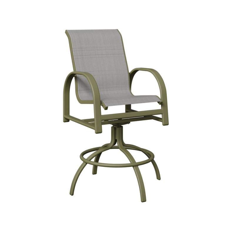Chaise berçante pivotante Berlin Gardens Murphy Slings, Charm platine, Vert sauge