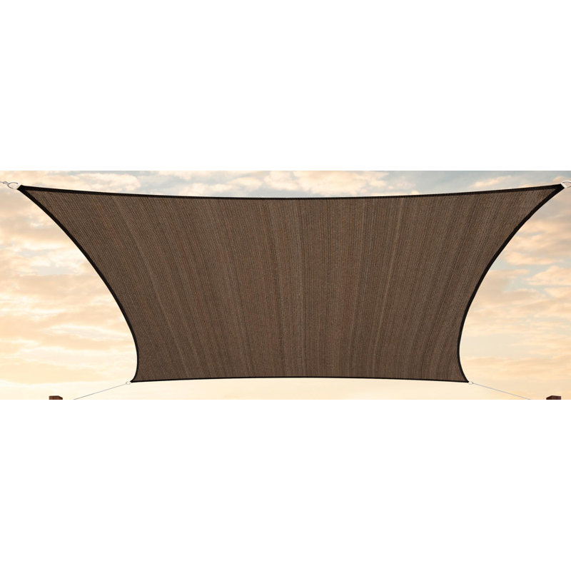 Toile d'ombrage rectangulaire Amgo, Brun, 10 pi x 20 pi