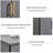 Dark gray Aluminium alloy Shoe Storage