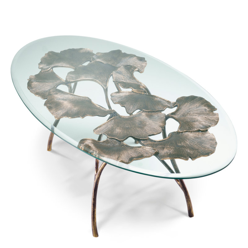 Coffee Table Poseidon Vintage Brass Finish - Table