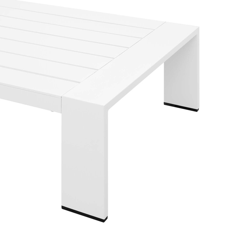 Tahoe White Powder-Coated Aluminum 3-Piece Outdoor Patio Set