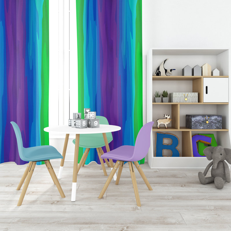 Panneaux de rideaux semi-transparents Ombre, l 40 po x L 82 po