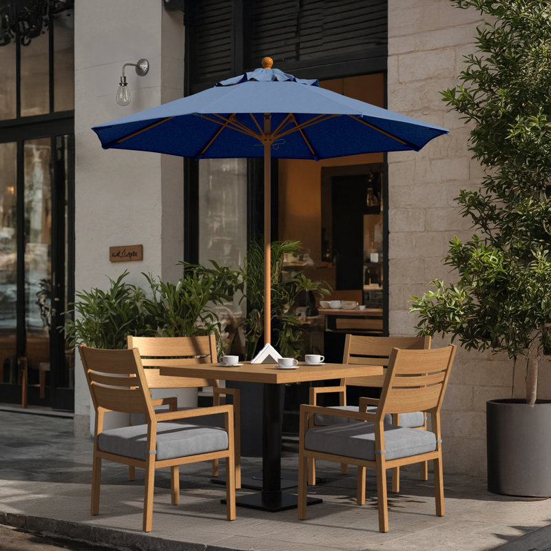 Parasol en bois de teck 7,5 pi, 96" H x 85" W x 85" D, Caprl