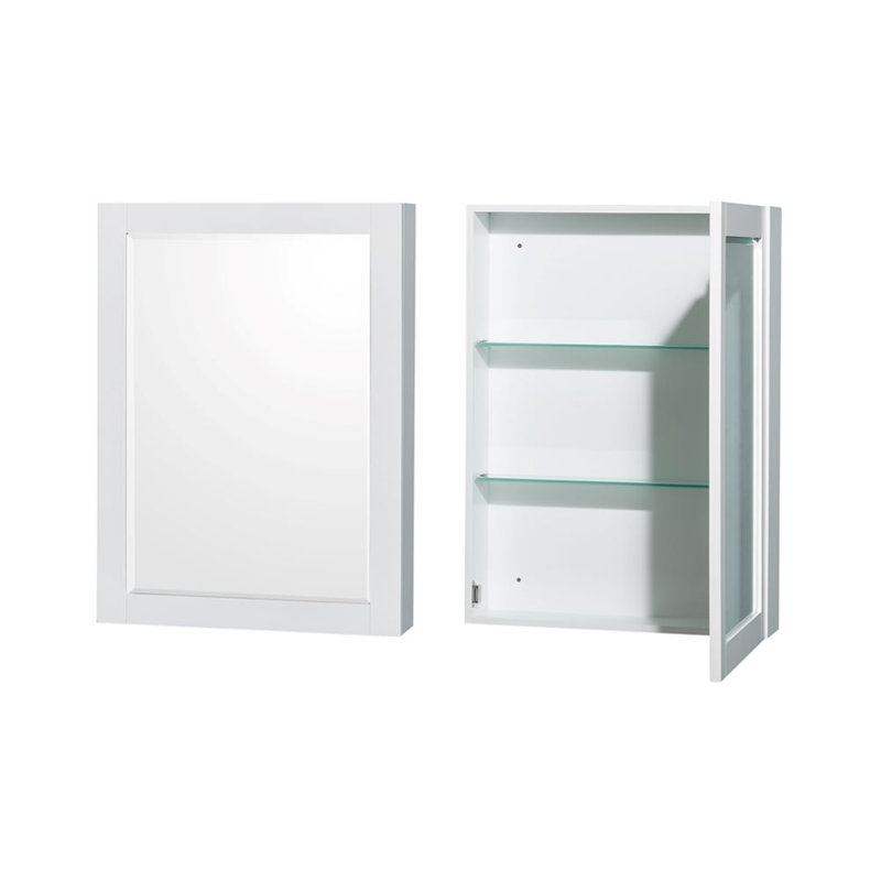 Sheffield 30" Bathroom Vanity Set with Mirror and Medicine Cabinet, White Cultured Marble, Gray, 36''