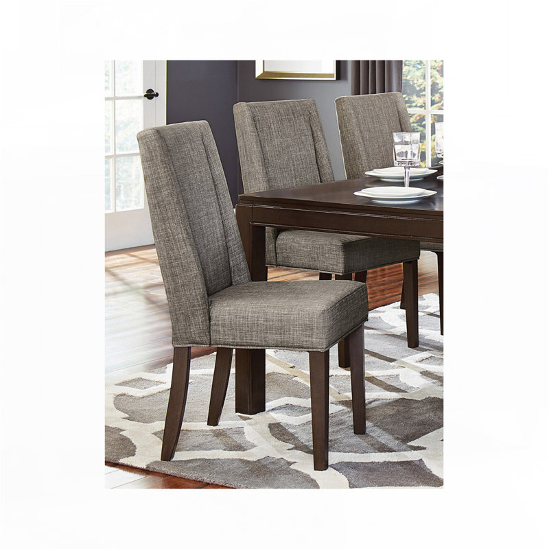 Dark Brown Finish Dining Chairs Set