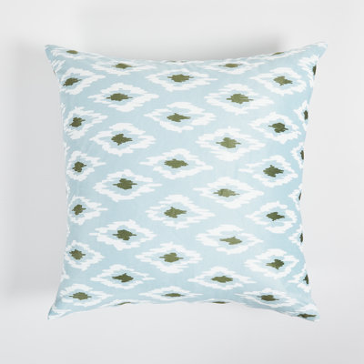 Geometric Blue Throw Pillow 24"