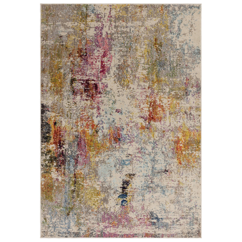 Enosburgh Abstract Area Rug, Rectangle 80 x 150cm
