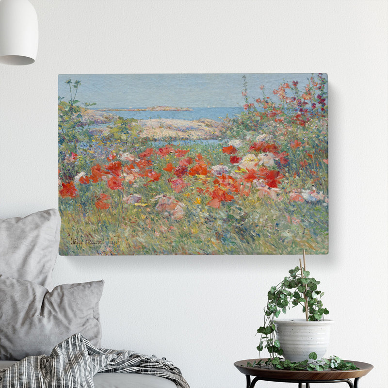 Celia Thaxters Garden by Childe Hassam - Wrapped Canvas, 50cm H x 76cm W x 3cm D