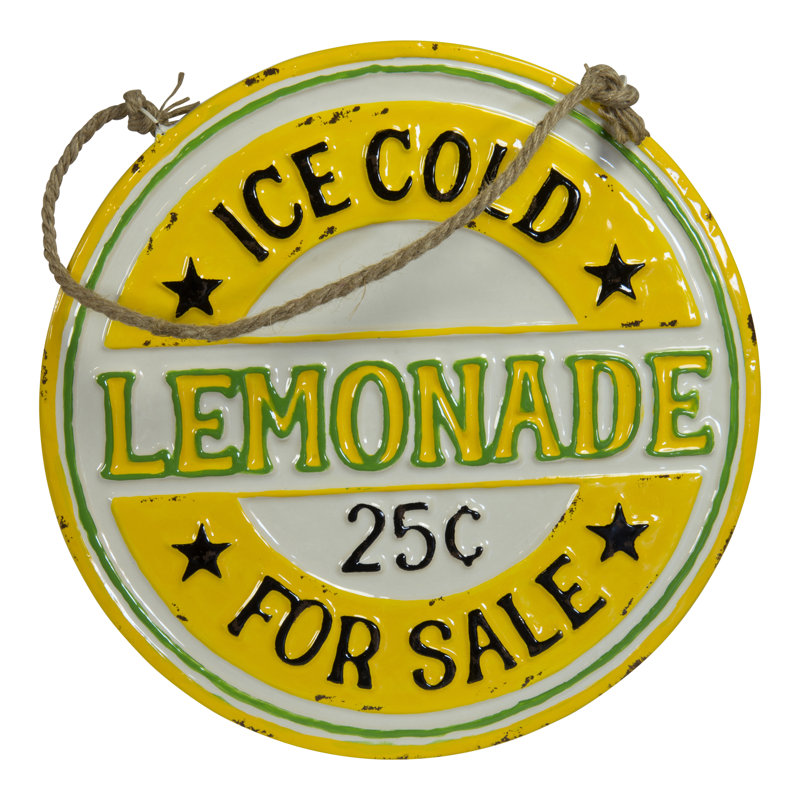 Enseigne à solde en métal "limonade 4"