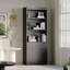 Bibliothèque standard de 69 po de hauteur avec 3 tiroirs et 3 tablettes ouvertes, armoire de rangement pour bureau personnel-1427378052