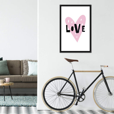 «Love Heart Scandi», reproduction d'art textuel