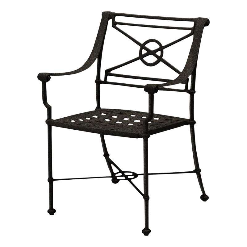 Chaise de patio avec coussin Delphi, Brun châtaigne, Sésame