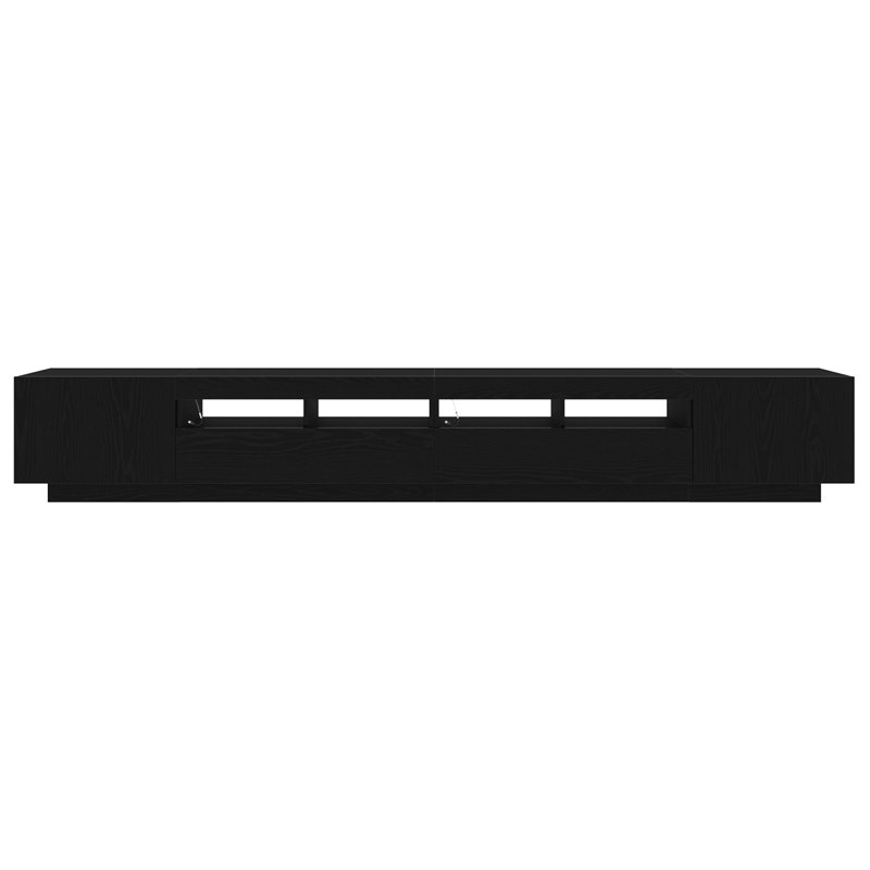 Unfinished TV Stand, 40cm H x 260cm L x 35cm W, Manufactured Wood