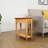 Solid + Manufactured Wood Narrow Chairside Table-301589552