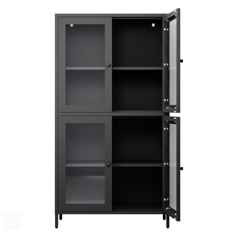 Leclair 59" Dining Cabinet With Glass Doors