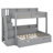 Full Over Twin Bunk Bed With Built-In Storage Staircase, Trundle Bed, Storage Compartments, LED & USB Connectivity-998261334