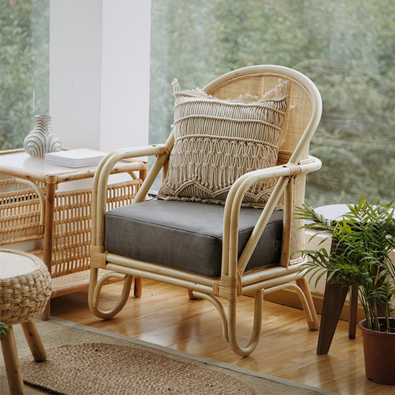 Banquette en rotin japonais