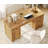 58" Executive Desk With 4 Drawers And 1 Door, Modern Farmhouse Home Office Computer Table With Charging Station, Keyboard Tray-1808789910