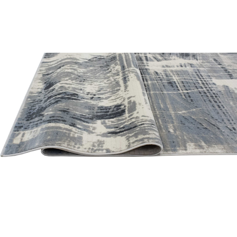 Kelson Abstract Indoor Rug, Rectangle 5'3" x 8'