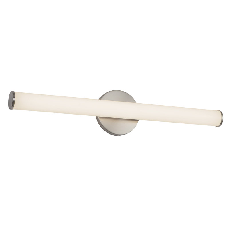 Tectra 24-in Black dimmable LED Wall Sconce, Nickel
