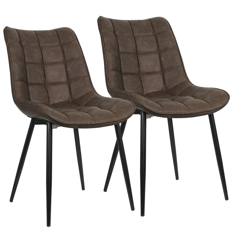 Vassar 46.5cm H Upholstered Side Chair, Brown