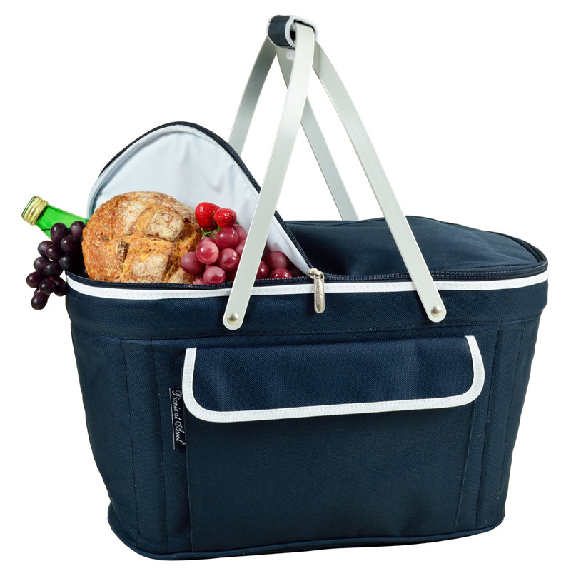 Panier pinique pliable, Bleu marine