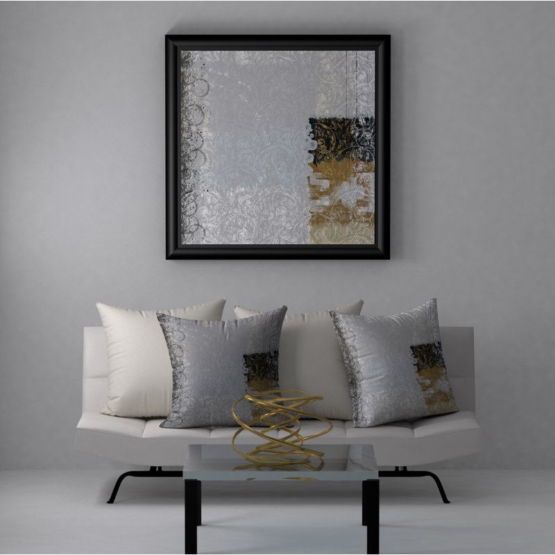 Abstract Reversible Throw Pillow, 20" x 20"