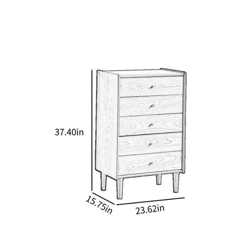 Commode d'appoint simple de style antique