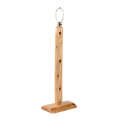 Traditional Cedar Log Floor Lamp