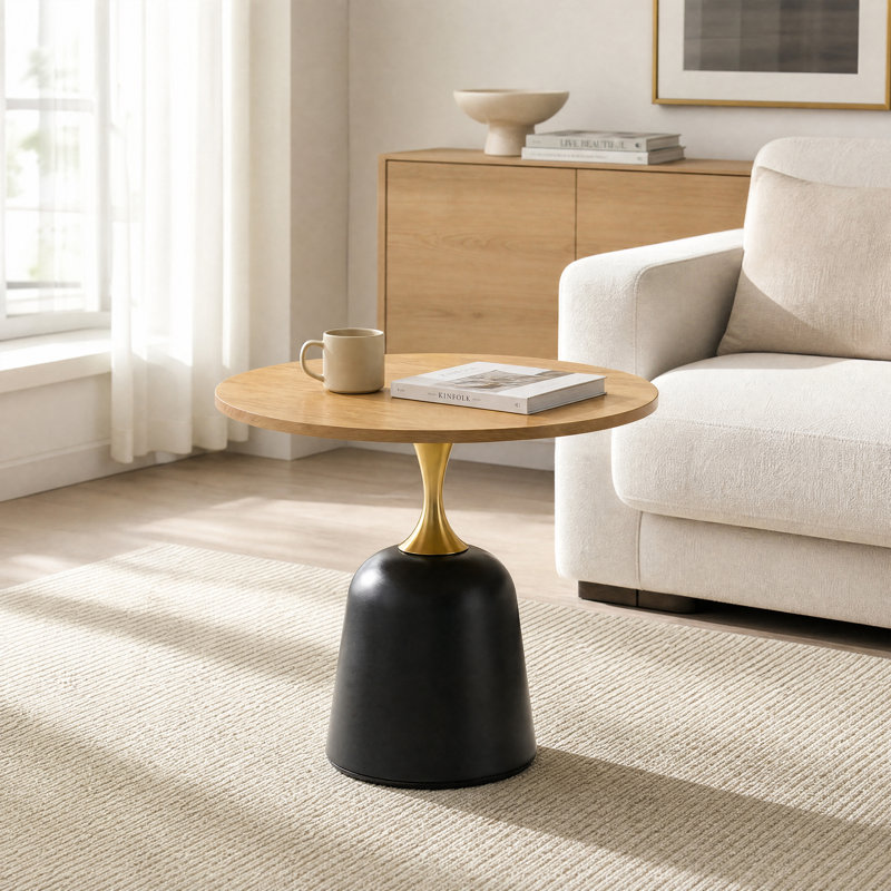 End Table, Natural Wood