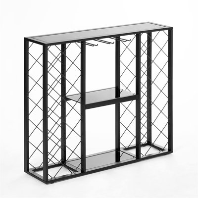Prep & Savour 34 Bottle Console Wine Rack by Prep & Savour