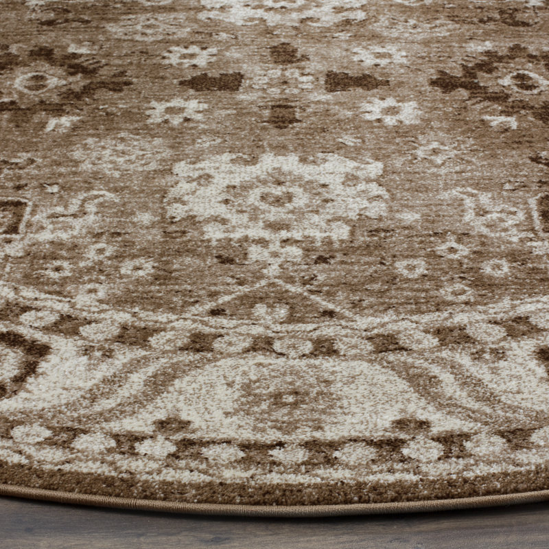 Imaya Vintage Hamadan Performance Oriental Rug, Round 10'