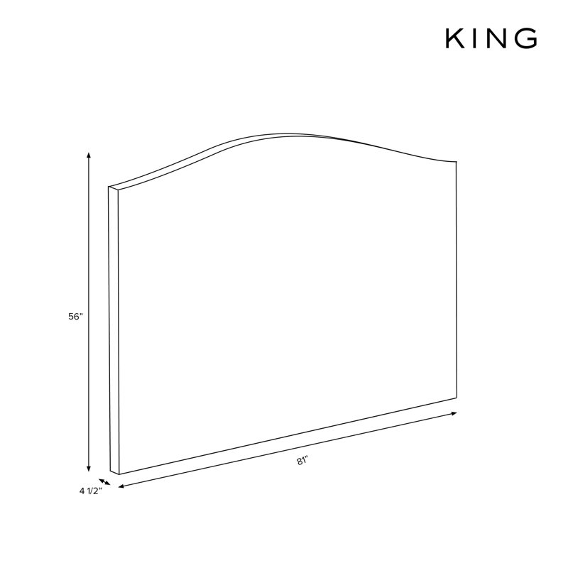 Upholstered Headboard, King, Olive