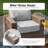 Outdoor Wicker Patio Conversation Furniture Set-100865602