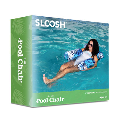 Fauteuil de piscine gonflable motif de plantes