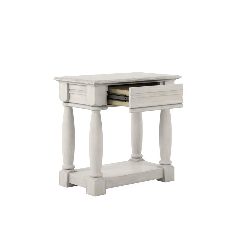 Alcove 1 - Drawer Solid Wood Nightstand