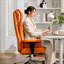 Fauteuil de bureau ergonomique en similicuir avec repose-pieds-132896038