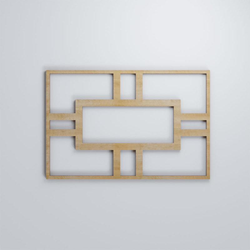 Panneaux muraux décoratifs en bois Hastings, Bouleau, H 11 3/8 po x l 7 1/2 po x P 1/4 po