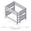 Fireside Lodge WoodShop Panel Bunk Bed - Queen/Queen - Ladder Left